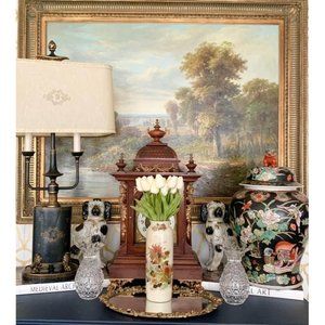 Beautiful Vintage Colorful Oriental Vase